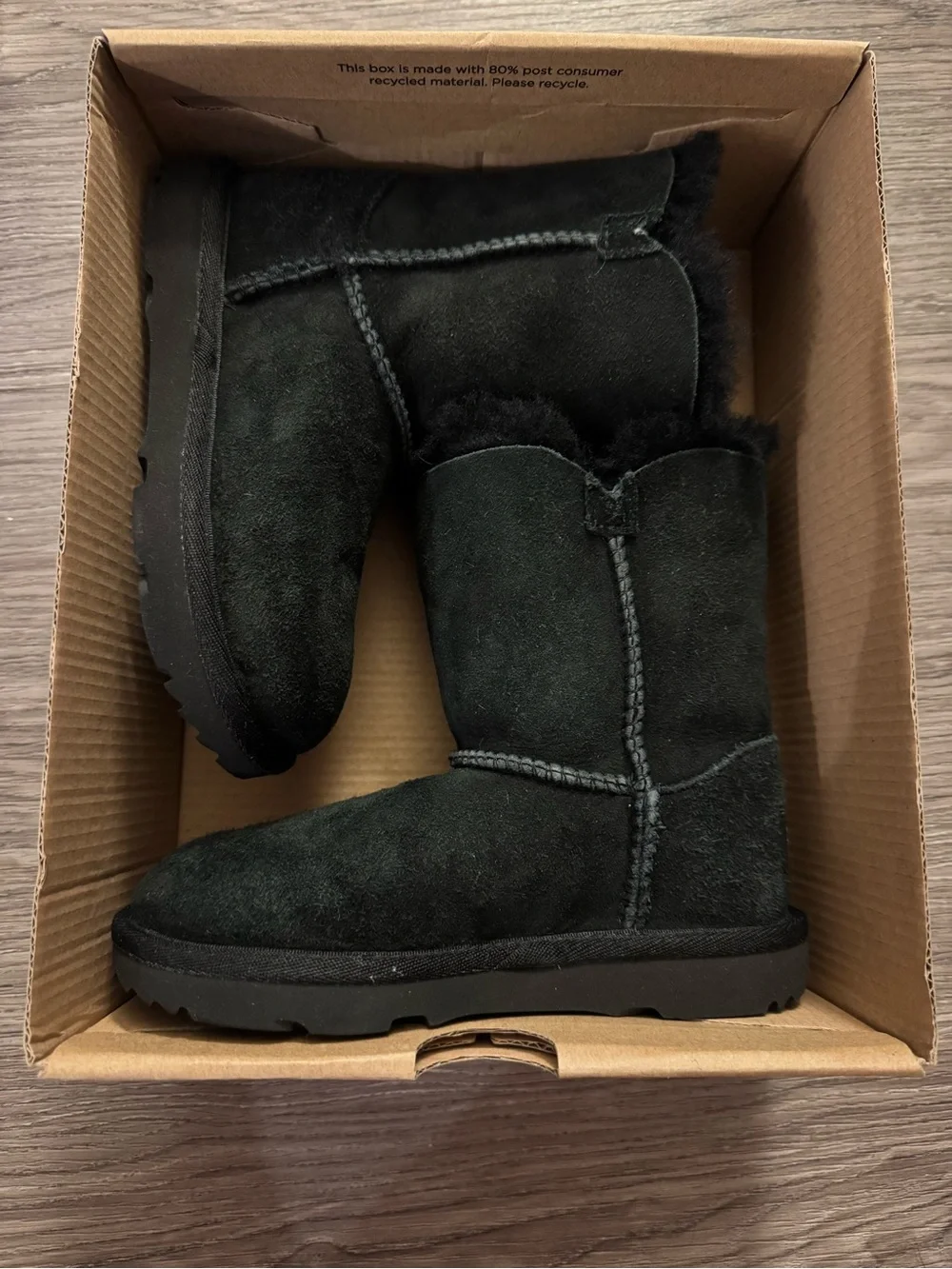 UGG Kids Bailey Black Boots